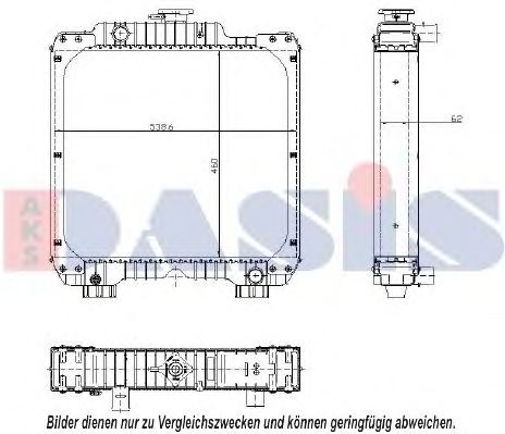 AKS DASIS 440303N Radiator, engine cooling